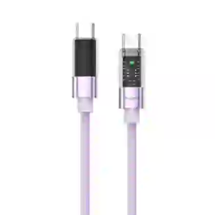 Cáp Trusmi Usb-C to Usb-C Led Rainbow 60w dài 1m 1